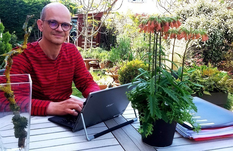 Christophe Ramet, enseignant en fleuristerie à l'Ecole des Métiers Dijon Métropole