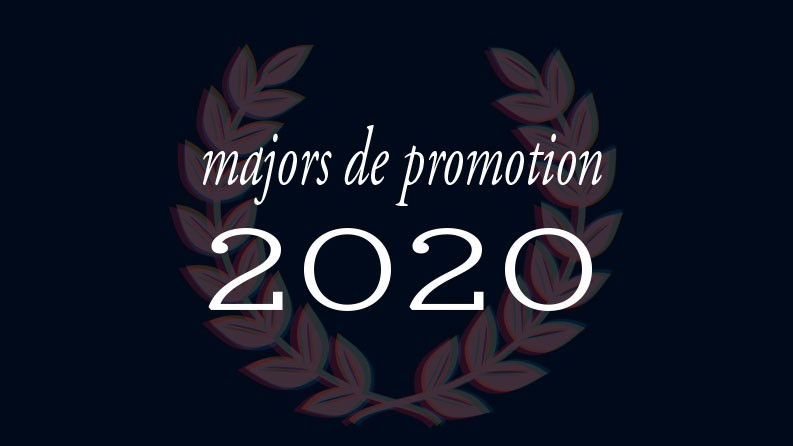 Majors de promotion 2020 à l'Ecole des métiers