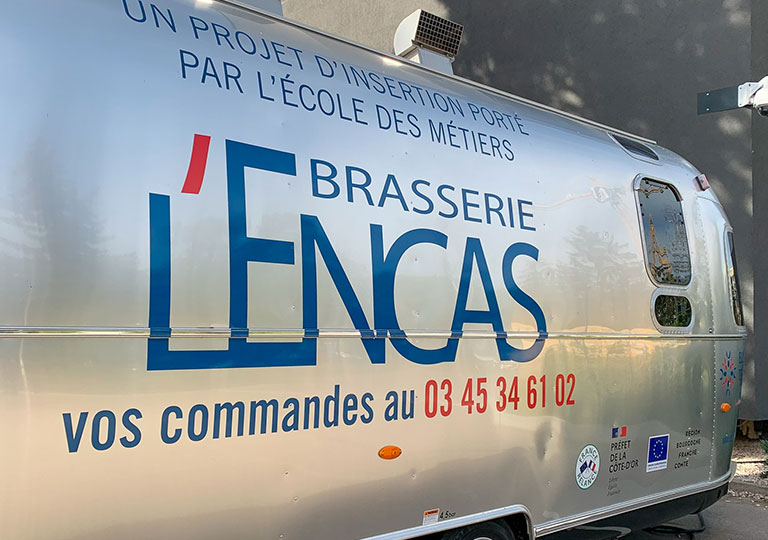 Inauguration du foodtruck de l'Encas à l'Ecole des Métiers Dijon Métropole