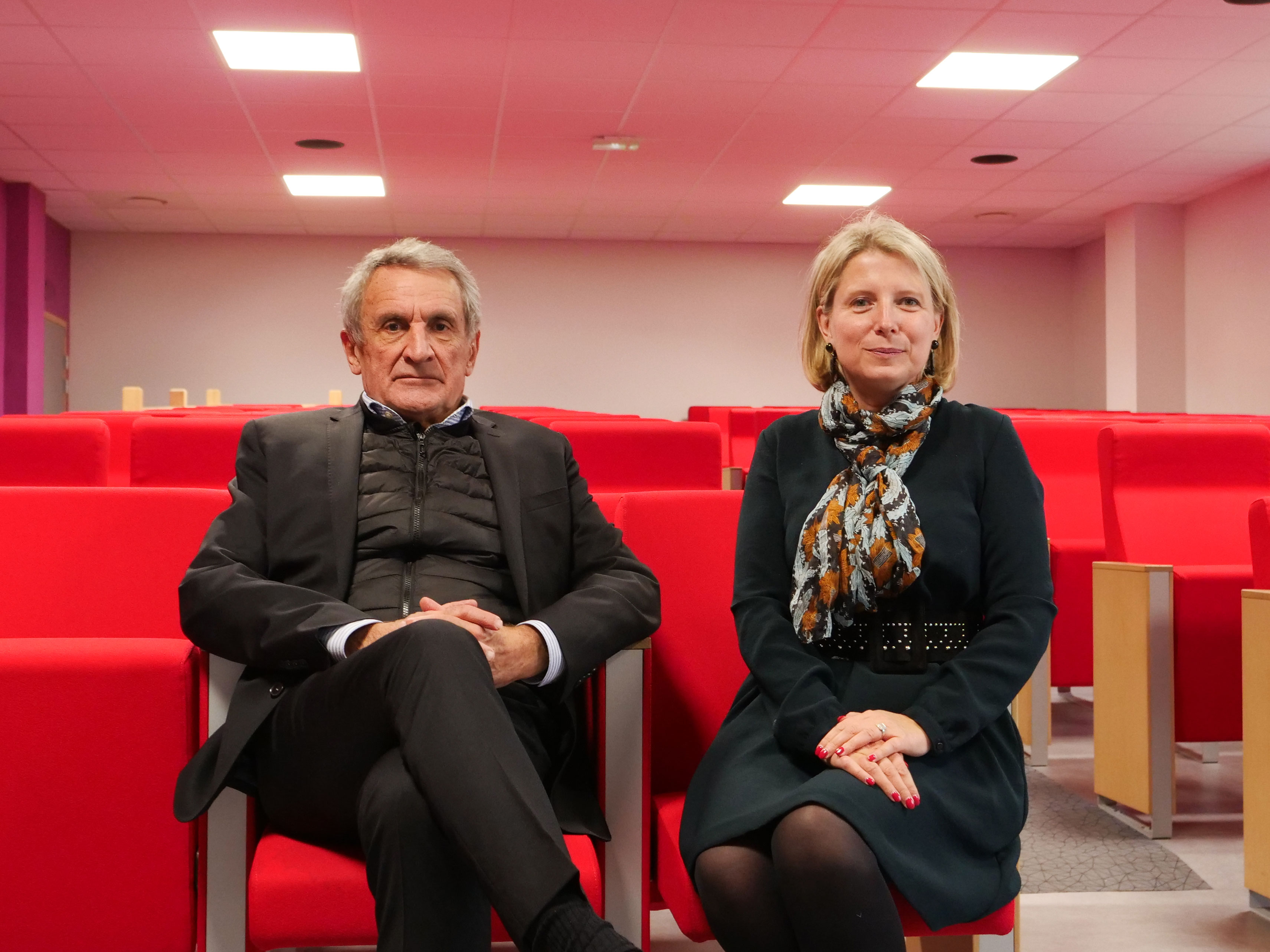 Séverine Delidais, directrice générale de l'EDM et Xavier Mirepoix, président