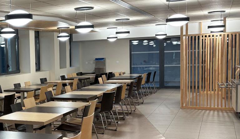 Vue d'ensemble du nouveau self de l'EDM